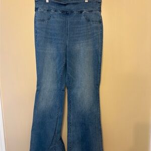 American Eagle Luxe Stretch No Button Flare Jeans